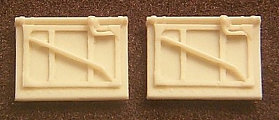 Ultracast 48095 - Supermarine Spitfire Pilot Access Doors with Crowbar (two doors) (fits ICM Mk IX & XVI kits)