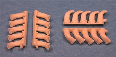 Ultracast 48104 - De Havilland Mosquito 5 Stack Exhausts (fits Tamiya kit #61062 & #61066)