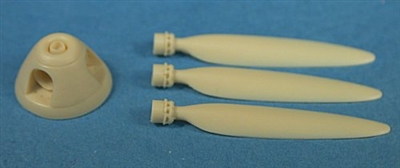 Ultracast 48128 Messerschmitt Bf 109E Propeller with Standard Spinner (fits Tamiya kits)