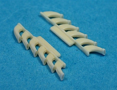 Ultracast 48150 Supermarine Spitfire Mk V 6-Stack Exhausts (fits Tamiya Kit #61033 & #61035)
