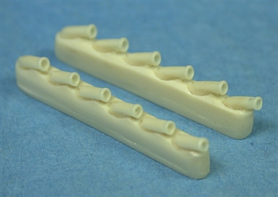 Ultracast 48238 P-51B/C Mustang Shrouded Exhaust (for Accurate Miniatures P-51B/C Mustang kits)