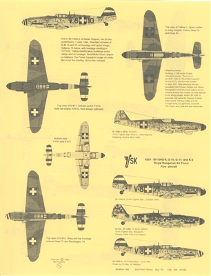 Aviation USK 4203 - Bf-109G-6, G-10, G-14 and K-2