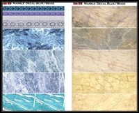 Uschi 1019 - Marble Decal "Blue & Beige"