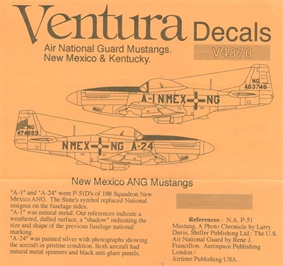 Ventura V4870 - Air National Guard Mustangs (New Mexico & Kentucky)