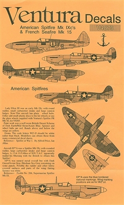Ventura V4875 - American Spitfire Mk IXc's & French Seafire Mk 15