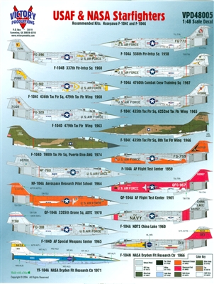 Victory Productions VPD48005 - USAF & NASA Starfighters