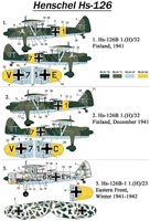 Vector VD48-001 - Henschel HS-126 Decal (for 1/48 ICM Henschel HS-126 kit)