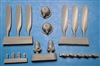 Vector VDS48-055 - PV-1 Ventura Corrected Propellers and Crankcases (fits Revell kit)