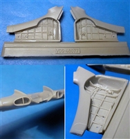Vector VDS48-077 - Yak-3 Wheel Wells and Corrected Wingroot Intakes (fits Zvezda kits)