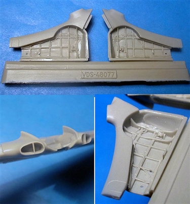 Vector VDS48-077 - Yak-3 Wheel Wells and Corrected Wingroot Intakes (fits Zvezda kits)