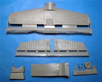 Vector VDS48-082 - Dornier Do 17/215 Corrected Tailplanes and Tail Wheel (fits ICM kits)