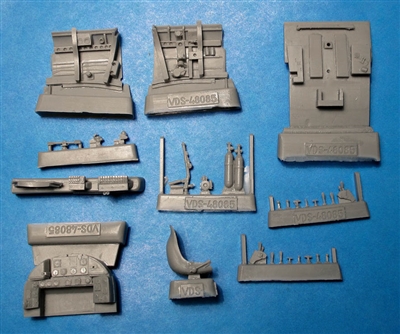 Vector VDS48-085 - Reggiane Re 2002 Cockpit (fits Italari/Tamiya kits)
