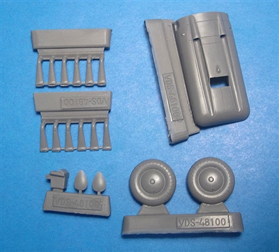 Vector VDS48-100 - He-51B Exterior Set (fits Roden/Eduard kit)