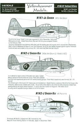 Yellowhammer Y48-07 - Hellcat Killers (N1K1-JA Shiden / N1K2-J Shiden Kai)